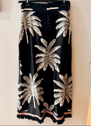Conjunto Panambi Negro Estampado Palmeras