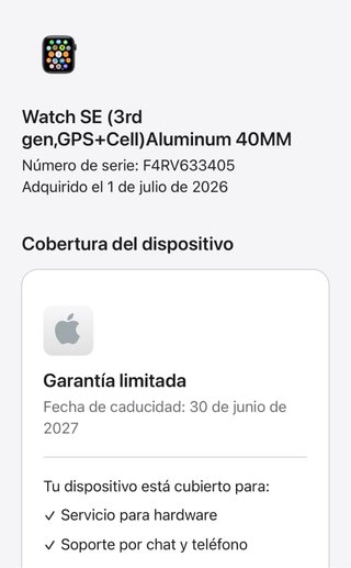 Apple Watch SE GPS + Celular Negro 40 mm