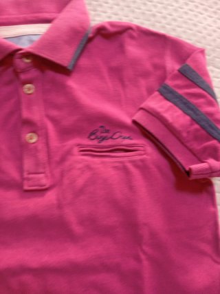 Polo niño talla 12 rosa-granate Nukutavake