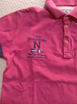 Polo niño talla 12 rosa-granate Nukutavake