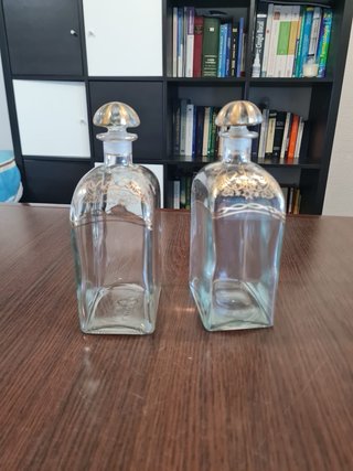 Botellas Coñac Lepanto Filigranas  Oro Vintage