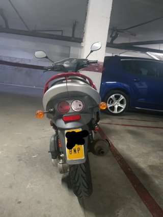 Ciclomotor 49cc Scooter Rojo/Plata