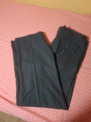 Pantalón Carolina Herrera Gris Talla 10