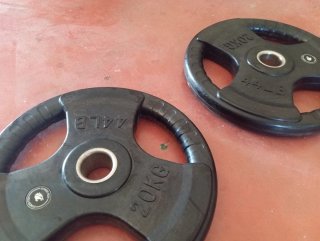 8 Discos Olímpicos 20 kg Fitness Tech