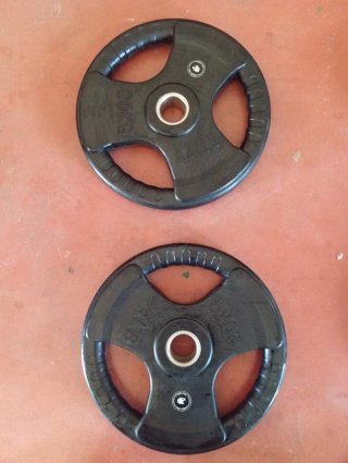 8 Discos Olímpicos 20 kg Fitness Tech
