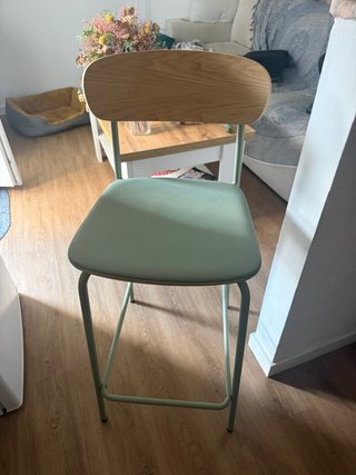 Taburete alto Sklum madera y metal