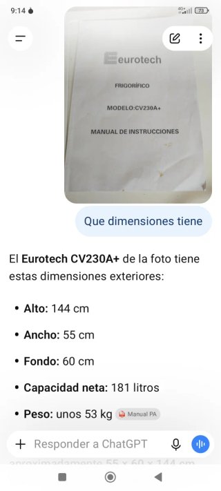 Congelador Vertical Eurotech CV220A+
