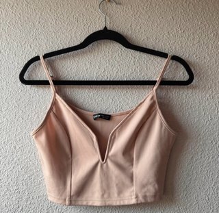 Top corto SHEIN rosa palo
