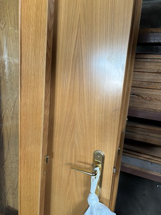 Puertas de roble lisas estan completas