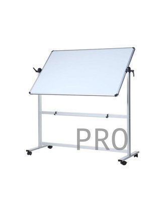 Pizarra blanca móvil de doble cara, 1200x900mm