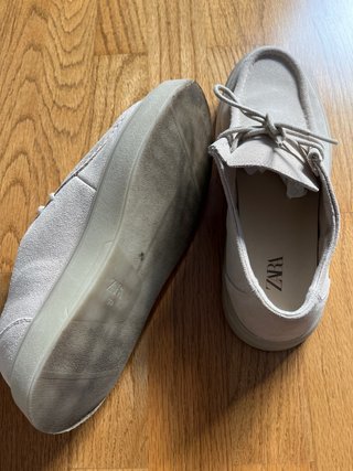Mocasines Hombre Beige Ante