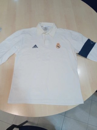 Polo Real Madrid Adidas Blanco Talla L