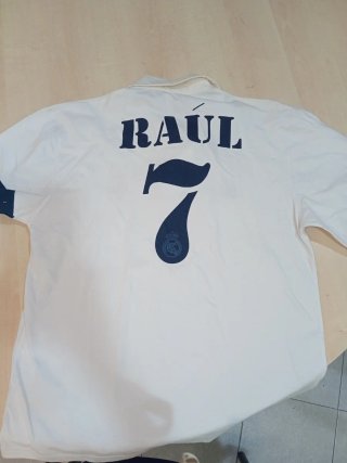 Polo Real Madrid Adidas Blanco Talla L
