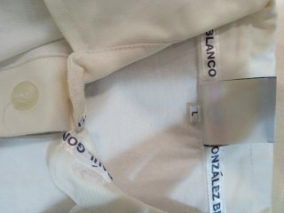 Polo Real Madrid Adidas Blanco Talla L