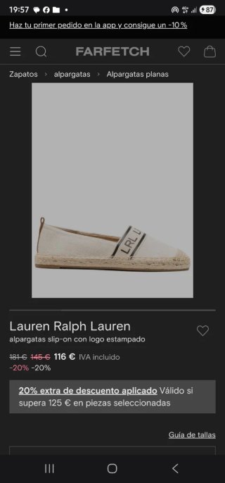 Alpargatas Lauren Ralph Lauren Beige/Blanco
