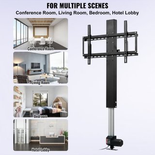 Soporte de TV Elevador Motorizado Montaje Automático para Pantallas Planas LCD/LED/OLED Plasma de 66–152.4 cm Soporte de TV Eléctrico de Alta Resistencia Elevador de TV Motorizado