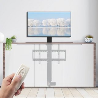 Soporte de TV Elevador Motorizado Montaje Automático para Pantallas Planas LCD/LED/OLED Plasma de 66–152.4 cm Soporte de TV Eléctrico de Alta Resistencia Elevador de TV Motorizado