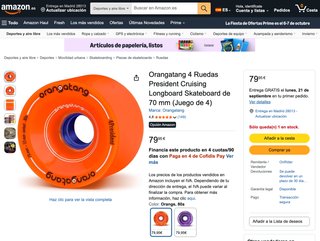 Ruedas Longboard Orangatang 70mm 86A