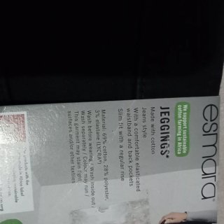 Esmara Leggings Talla 46 Negros Elásticos