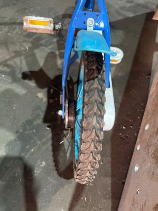 Bicicleta infantil azul Disney frozen