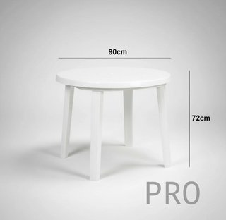 Tavolo da giardino bianco Braga 90cm