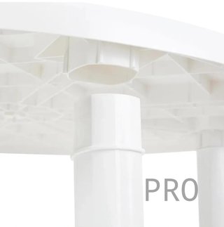 Tavolo da giardino bianco Braga 90cm