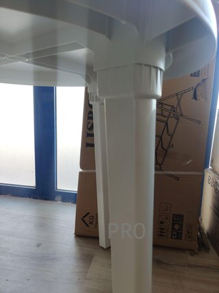 Tavolo da giardino bianco Braga 90cm