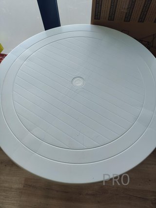 Tavolo da giardino bianco Braga 90cm