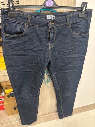Pantalón vaquero skinny elástico azul