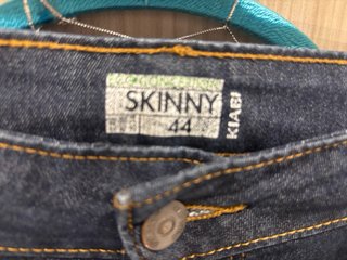 Pantalón vaquero skinny elástico azul