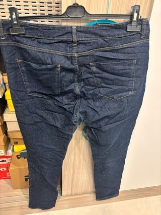 Pantalón vaquero skinny elástico azul