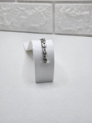 Pulsera doble cadena corazones acero quirúrgico