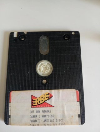 Out Run Europa Amstrad Disco