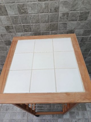 Frutero Verdulero Cocina Madera Cerámica Ruedas