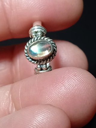 Anillo Plata Ley Labradorita