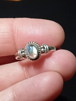 Anillo Plata Ley Labradorita