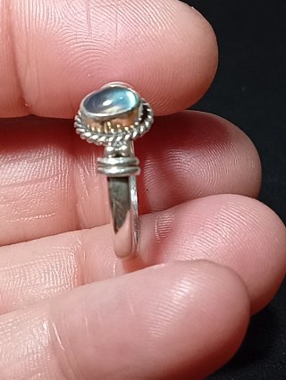 Anillo Plata Ley Labradorita