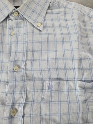 Camicia Roccobarocco Uomo Quadri Azzurra