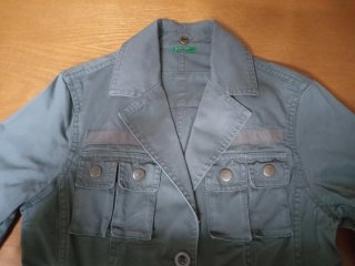 Giubbino Benetton Verde Oliva
