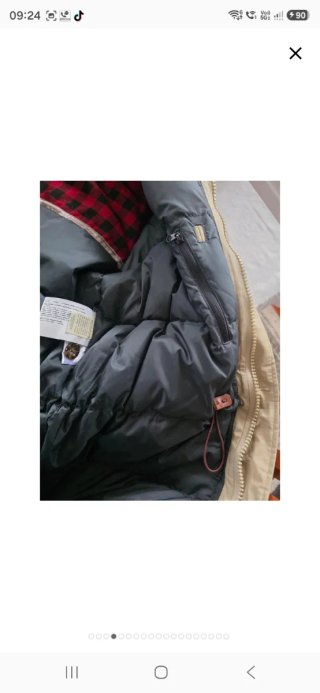 Parka Woolrich Talla L Beige Nueva