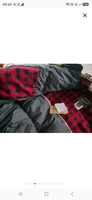 Parka Woolrich Talla L Beige Nueva