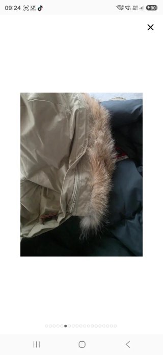 Parka Woolrich Talla L Beige Nueva