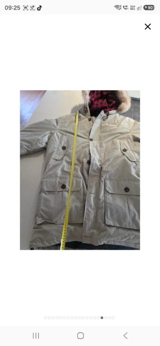 Parka Woolrich Talla L Beige Nueva