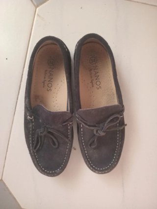 Mocasines Nanos Azul Talla 34