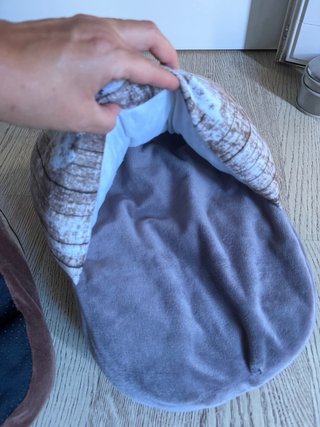 Ciabattone scaldapiedi peluche
