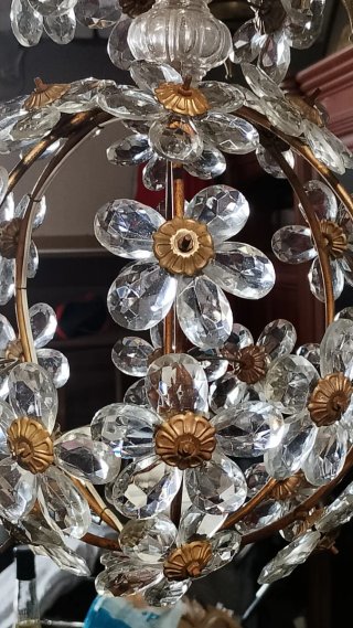 Lámpara colgante de cristal estilo masonica