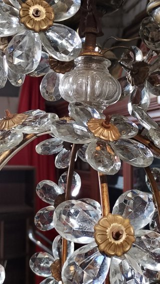 Lámpara colgante de cristal estilo masonica
