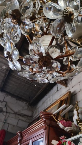 Lámpara colgante de cristal estilo masonica
