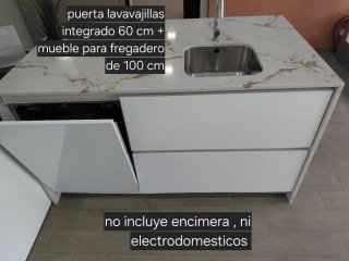 Muebles Cocina Exposicion Blanco brillo