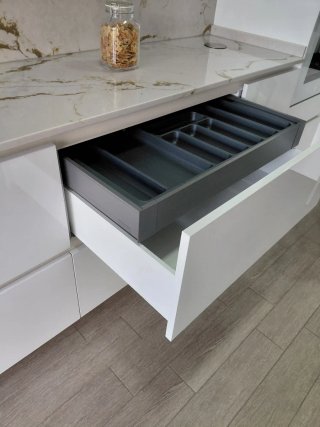 Muebles Cocina Exposicion Blanco brillo